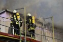 Dachstuhlbrand Koeln Poll Geislarerstr P277